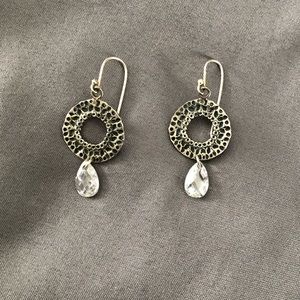 Silpada sterling and crystal earrings